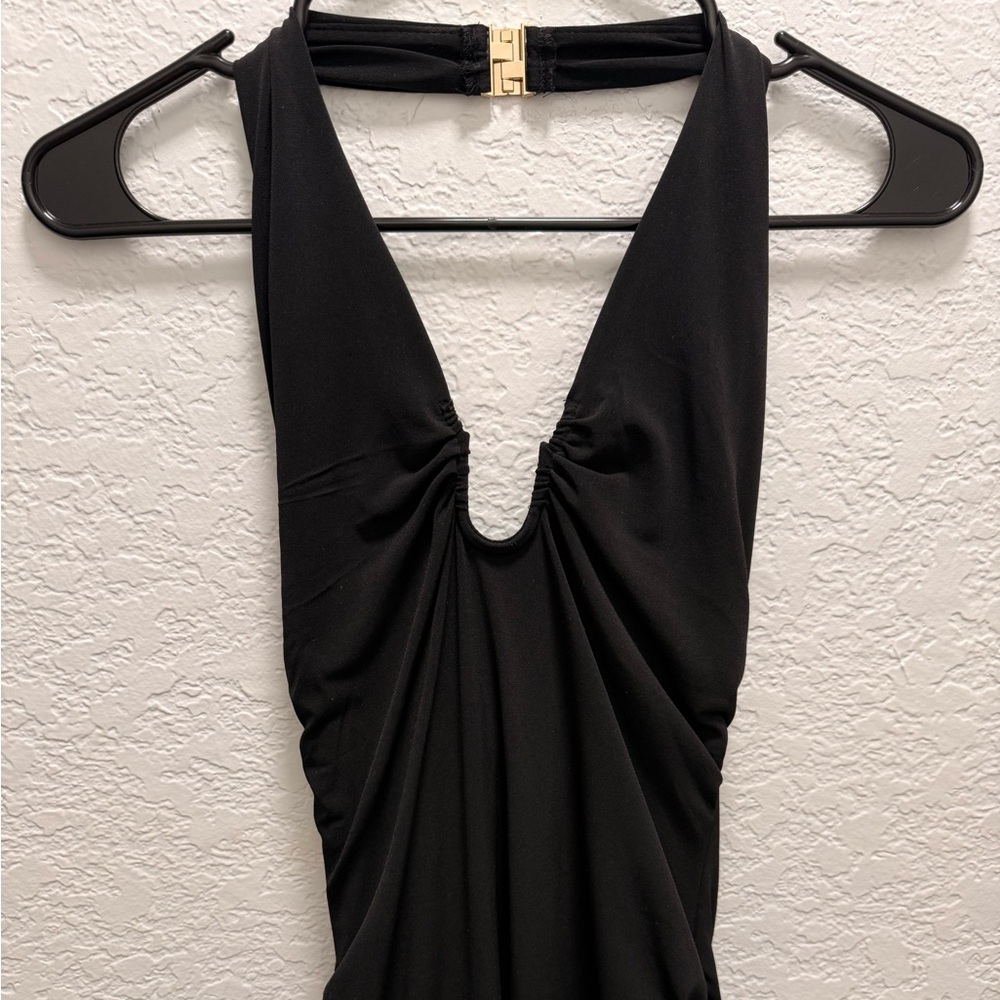 Forever 21 Black Midi Dress